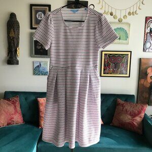 Draper James Striped Dress - Red, Blue, White